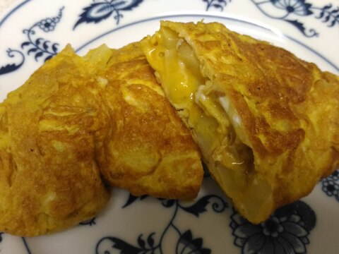 じゃがいものカレー風味オムレツ